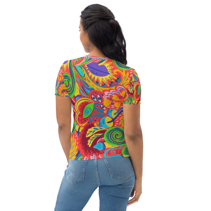 T-shirt pour Femme "La tête dans les fleurs" – Image 3