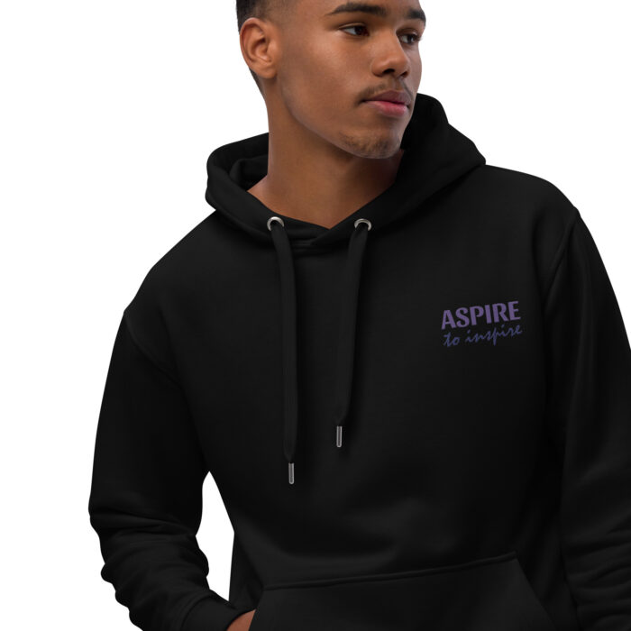 Sweat à capuche premium écologique "Aspire to inspire"