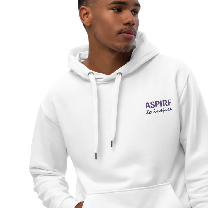 Sweat à capuche premium écologique "Aspire to inspire" – Image 9