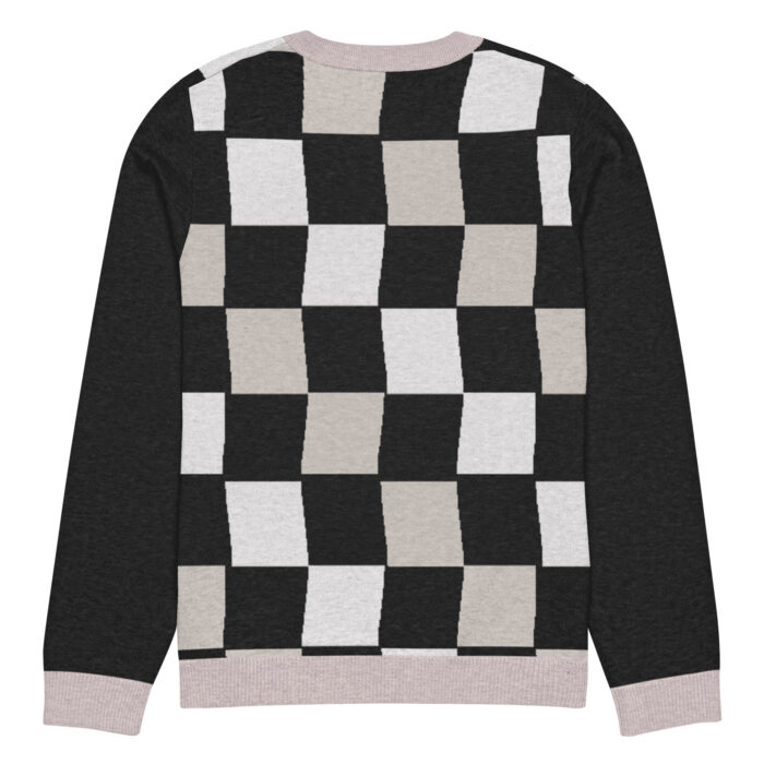 Pull tricoté ras-du-cou Damier – Image 16