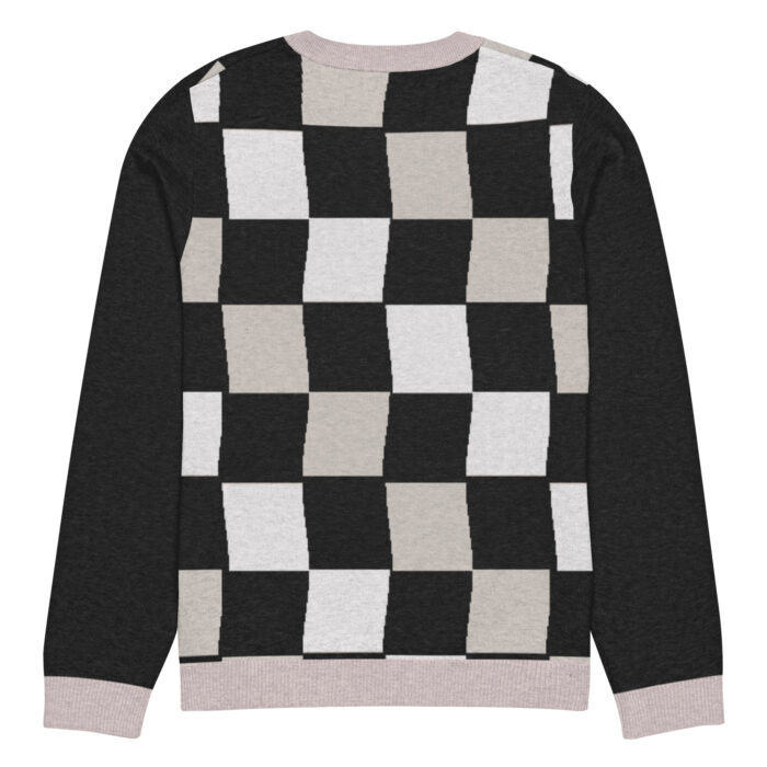 Pull tricoté ras-du-cou Damier – Image 12