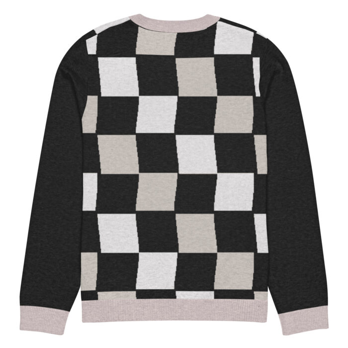 Pull tricoté ras-du-cou Damier – Image 10