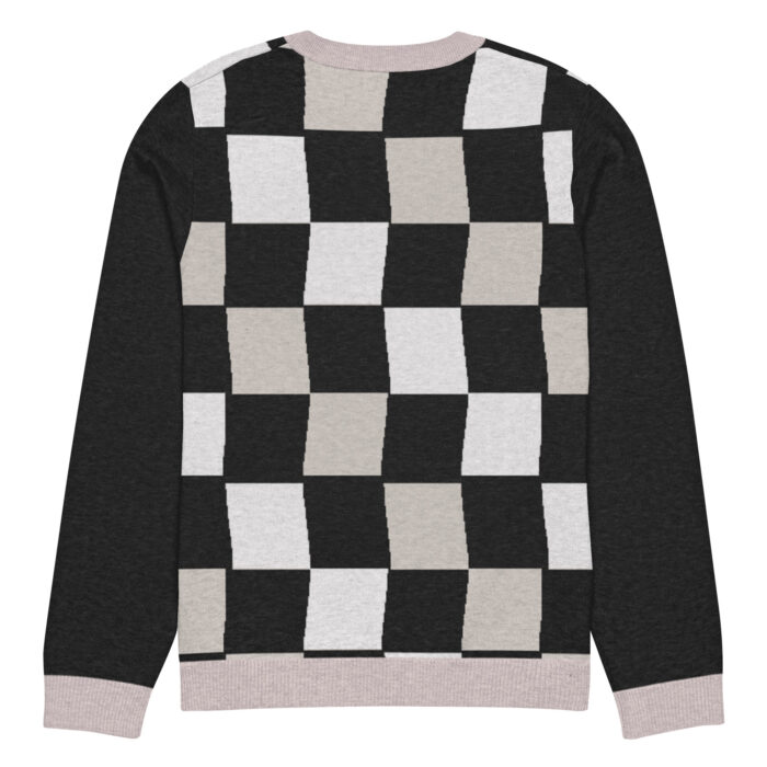 Pull tricoté ras-du-cou Damier – Image 14